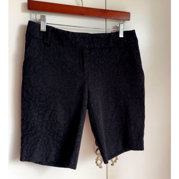 VTG 90s Brocade Black Shorts Size 4/small goth Vampire Witchy Grunge - Picture 2 of 6